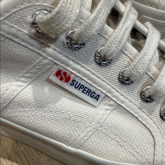 SUPERGA Size 40 Women's 2790 White Platform Sneakers Anthology - Picture 2 of 11